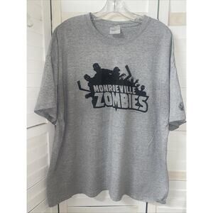 2008 Dawn of The Dead Monroeville Zombies Hockey Men’s Sz 2XL Gray T Shirt